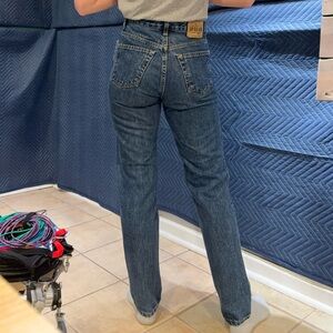 GAP Straight Fit Jeans in Dark Blue